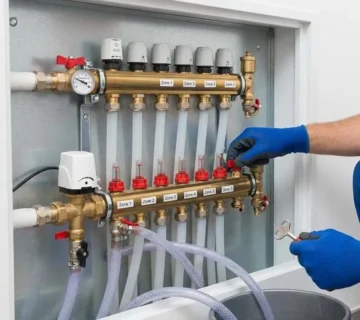 هواگیری سیستم گرمایش از کف