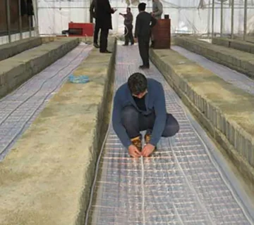 سیستم گرمایش از کف گلخانه