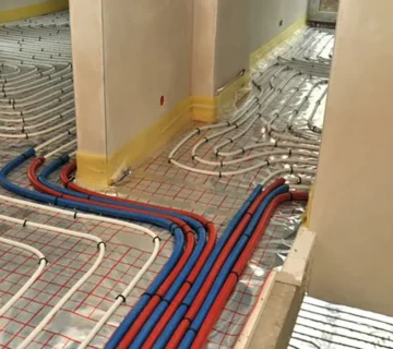 ضخامت سیستم گرمایش از کف