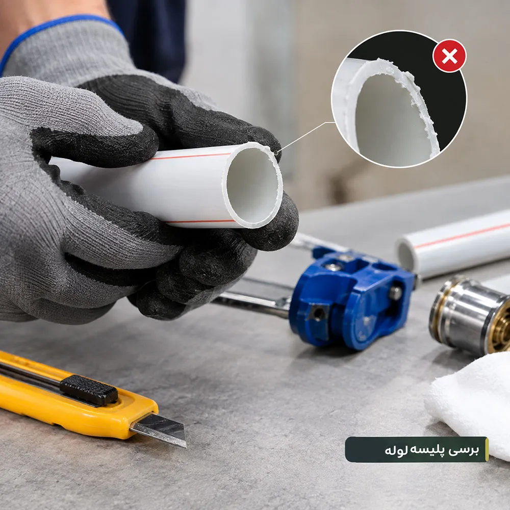 چگونه پلیسه و ناهمواری لبه لوله را بررسی کنیم؟